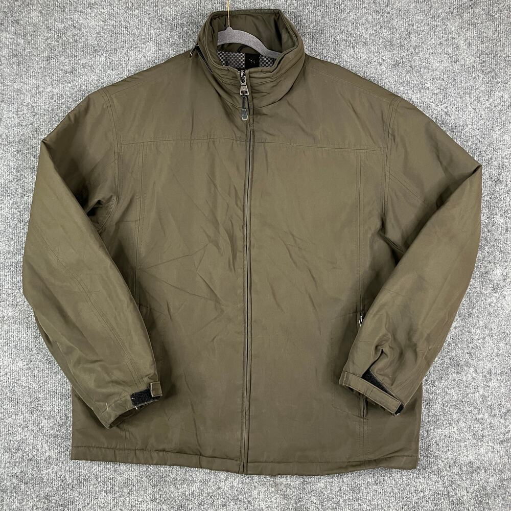 Weatherproof Jacket Mens Size M‎ Green Full Zip Outdoor Basic Windbreaker Casual